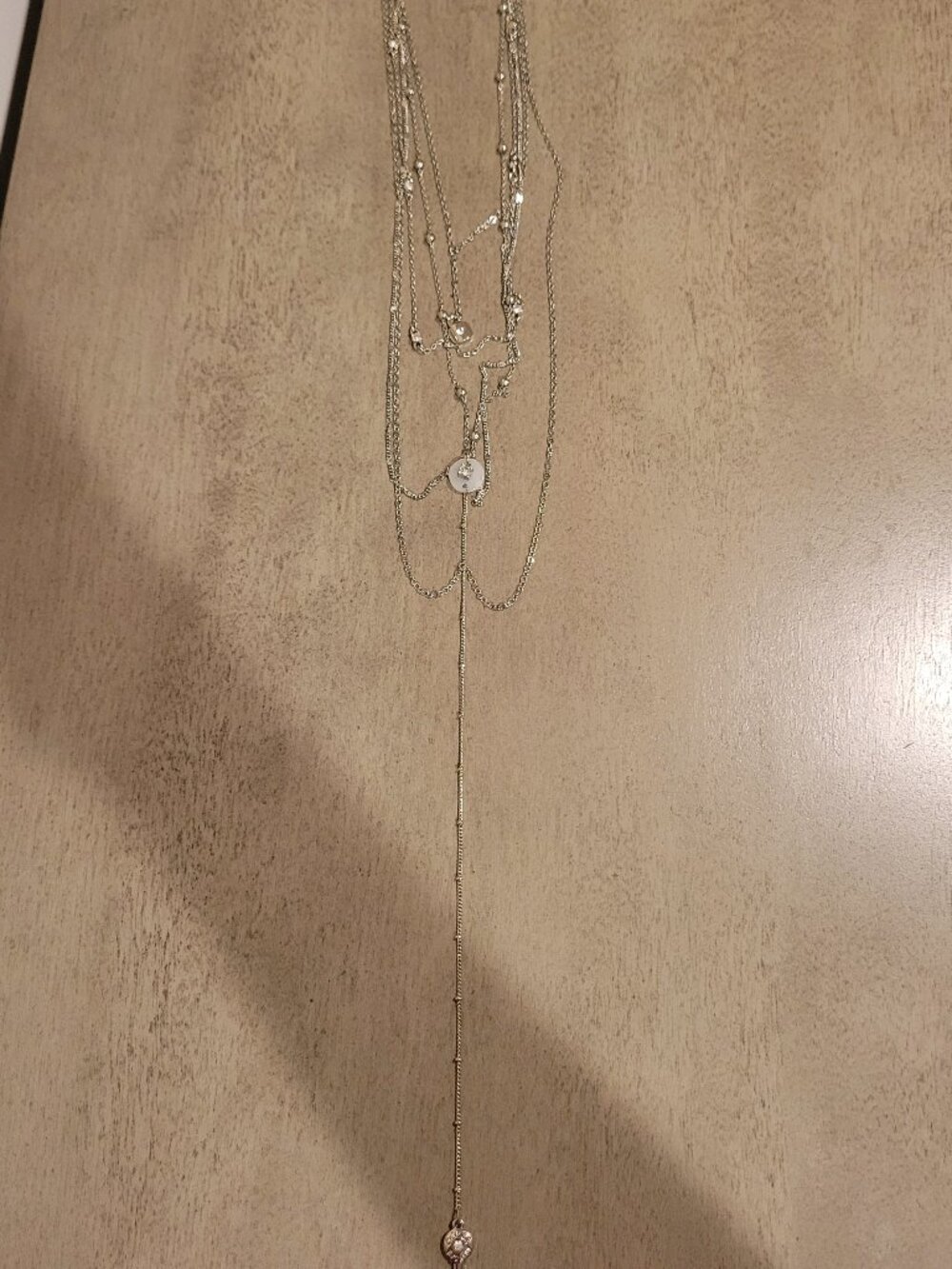 Guess Layered Silver Necklace